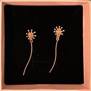 Elegant Gold Starburst Earrings
